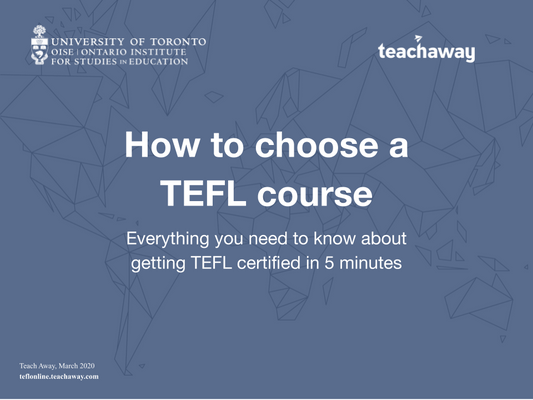How to choose a TEFL course